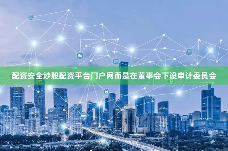 配资安全炒股配资平台门户网而是在董事会下设审计委员会