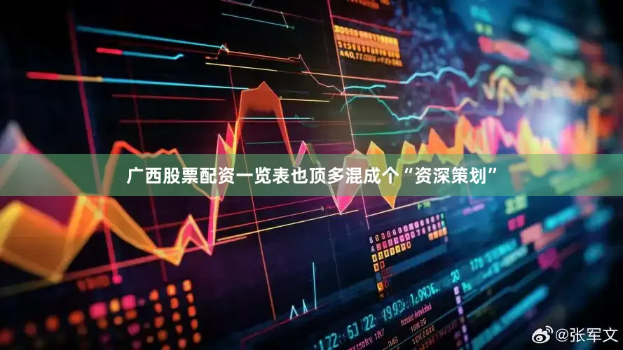 广西股票配资一览表也顶多混成个“资深策划”