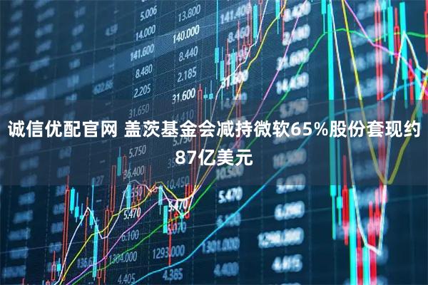 诚信优配官网 盖茨基金会减持微软65%股份套现约87亿美元